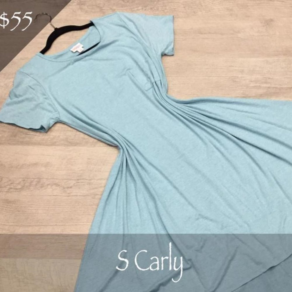 Lulaore CARLY Swing Dress, Solid Light Blue~ Size Small~ New with TAGS